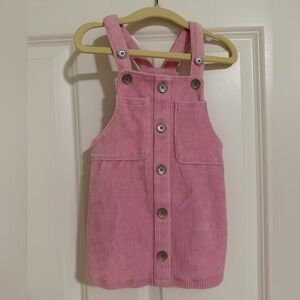 Levi's Pink Corduroy Overall Dress